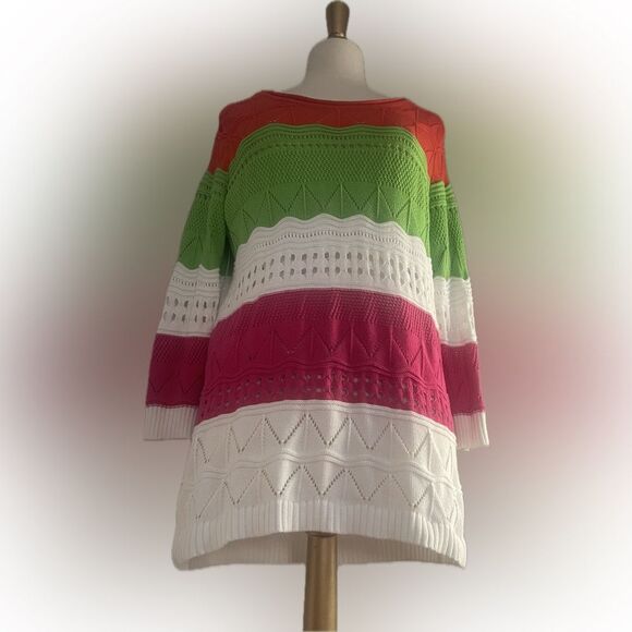 City Girl Nancy Bolen multicolored & layered sweater! - Picture 11 of 14